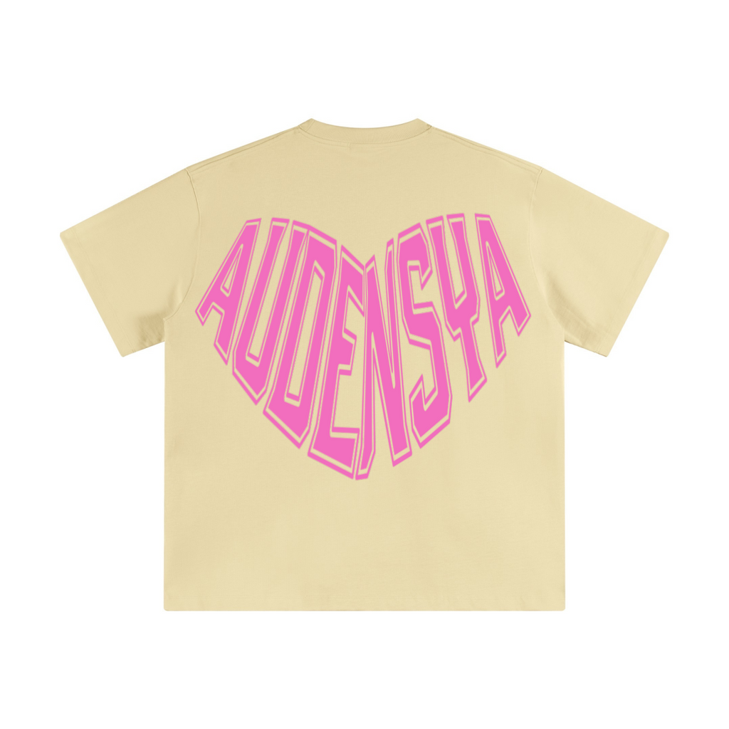 345GSM Women's Heavyweight T-shirt Cream Apricot