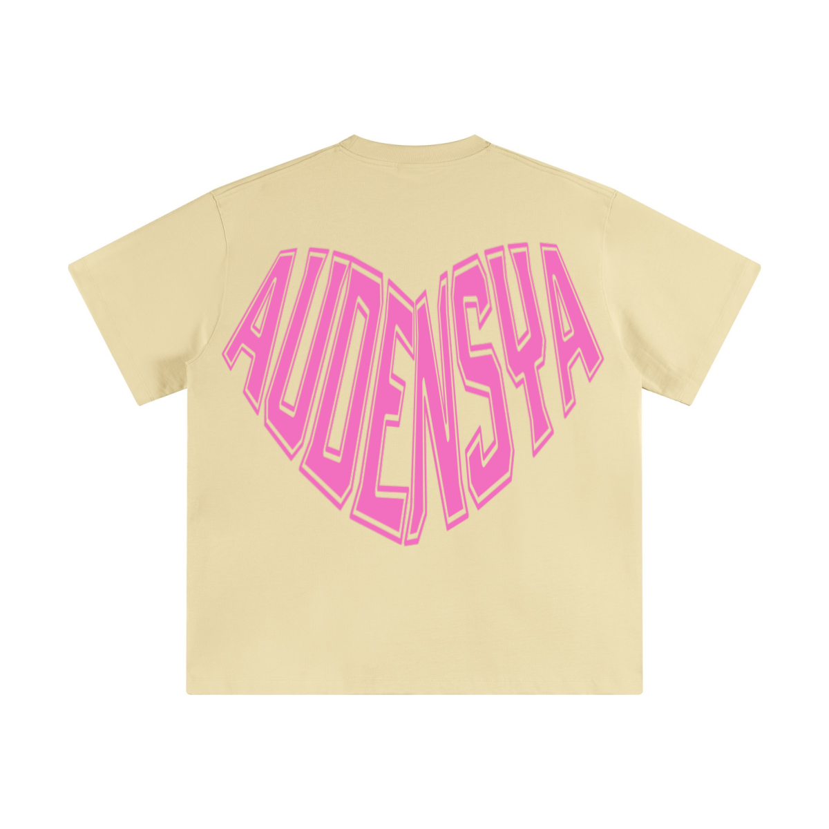 345GSM Women's Heavyweight T-shirt Cream Apricot