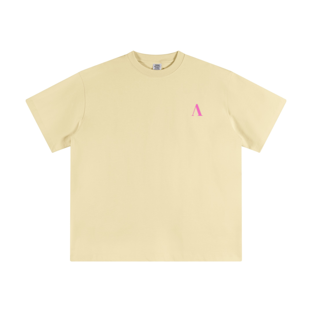 345GSM Women's Heavyweight T-shirt Cream Apricot