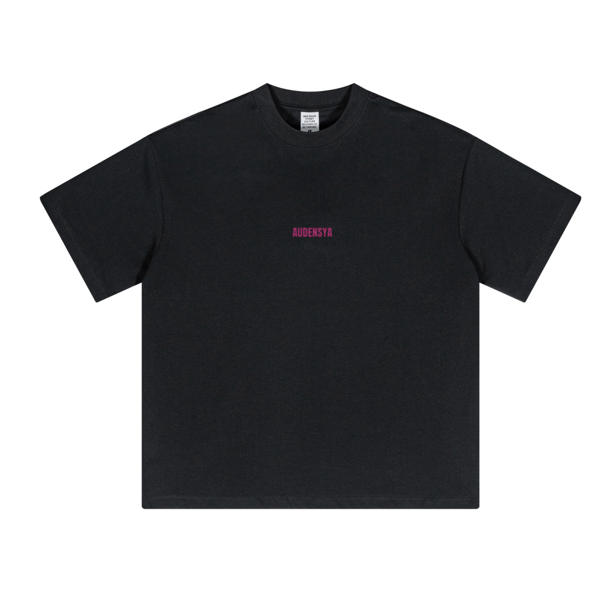 230GSM Unisex Cool-Touch Sorona Fabric Basic Crew Neck T-shirt Black