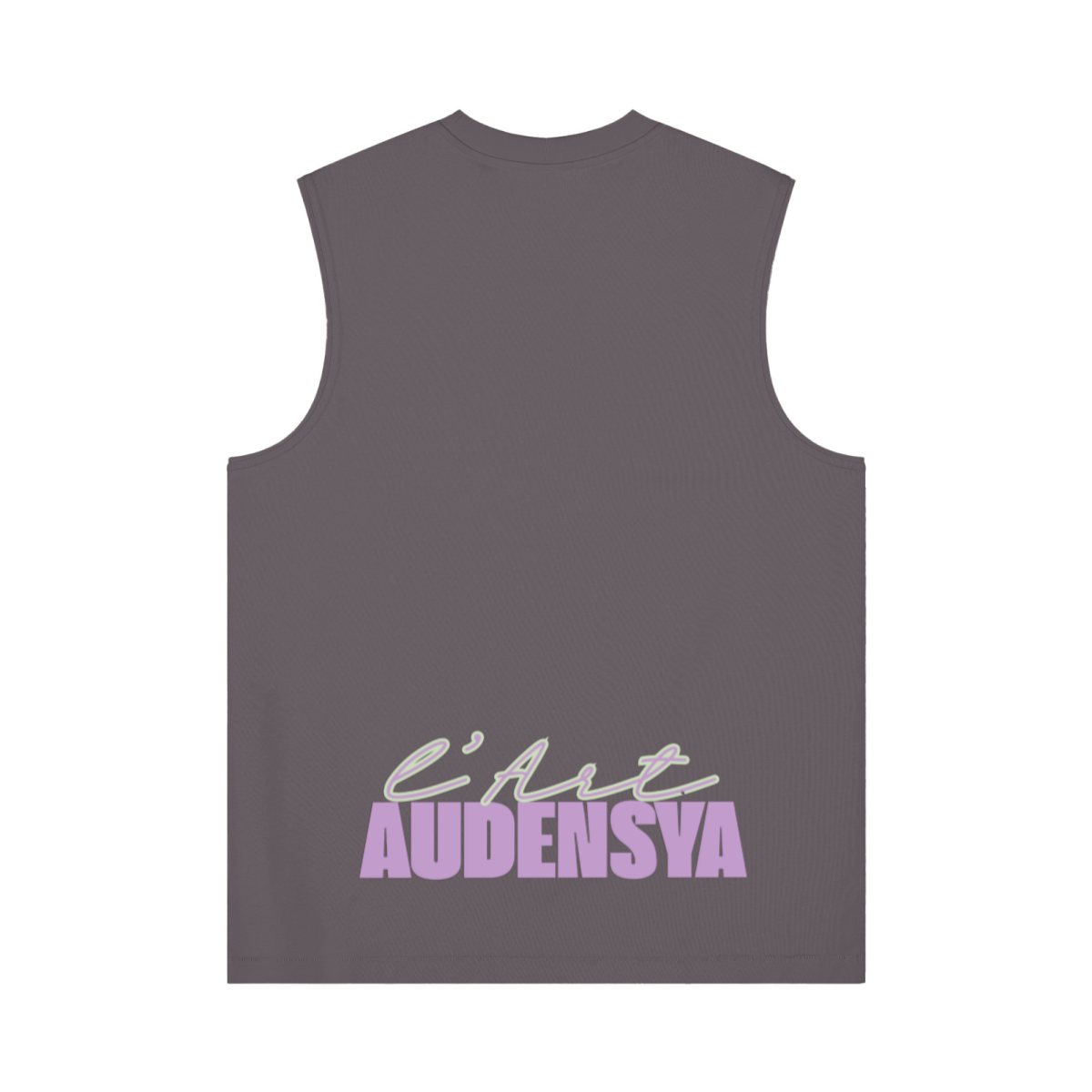 230GSM Unisex Ice-Feel Cooling Solid-Color Crew Neck Tank Top Plum